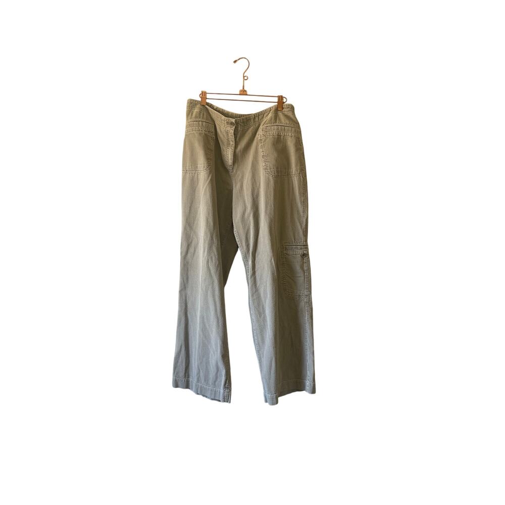 J Jill y2k cargo style corduroy wide leg pants size 14